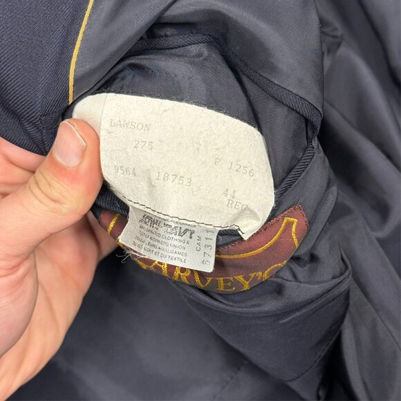 Garverys Cambridge Belair Blazer Patch Pockets Wool Sport Coat England Blue 44R - Picture 13 of 13